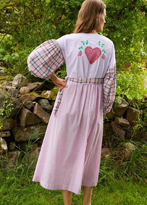 Paula wrap kjole Purple Mix Sissel Edelbo 